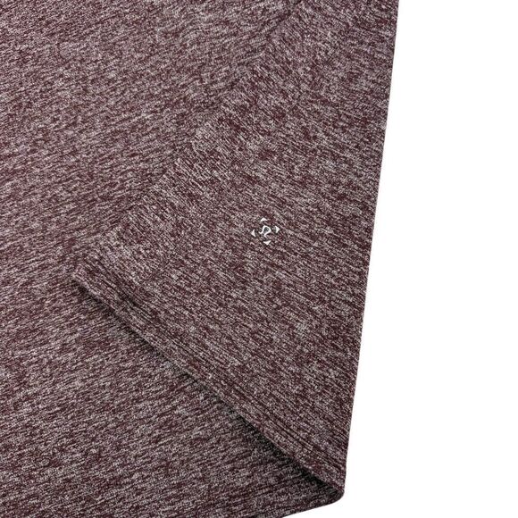 Lululemon Men's Drysense Mesh Long Sleeve Shirt Heathered Dark Adobe XL - Picture 9 of 13